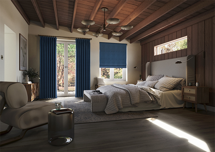 Wexley, Imperial Blue - Twist&Fit Roman Blind - Image 7